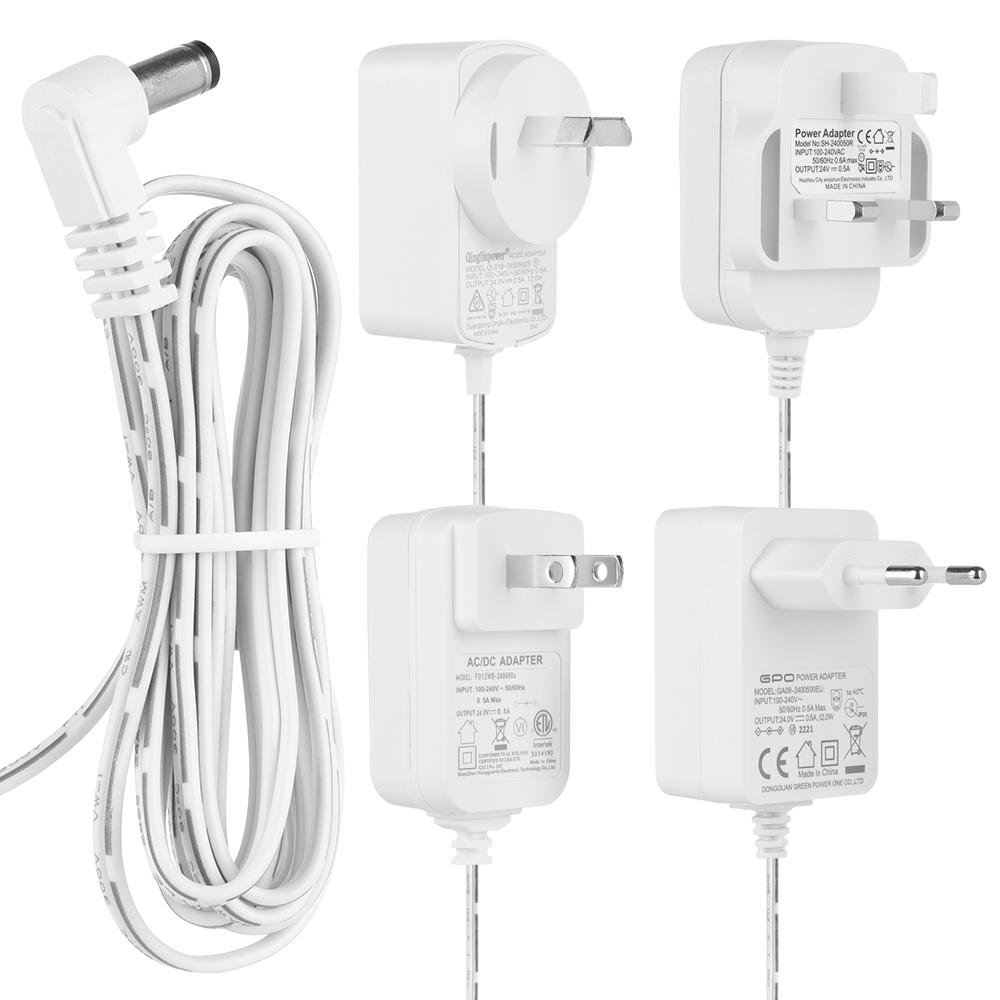 Replacement Power Supply Adapter Cable Adaptor Aromatherapy Air Humidifier Charger 24V 650mA