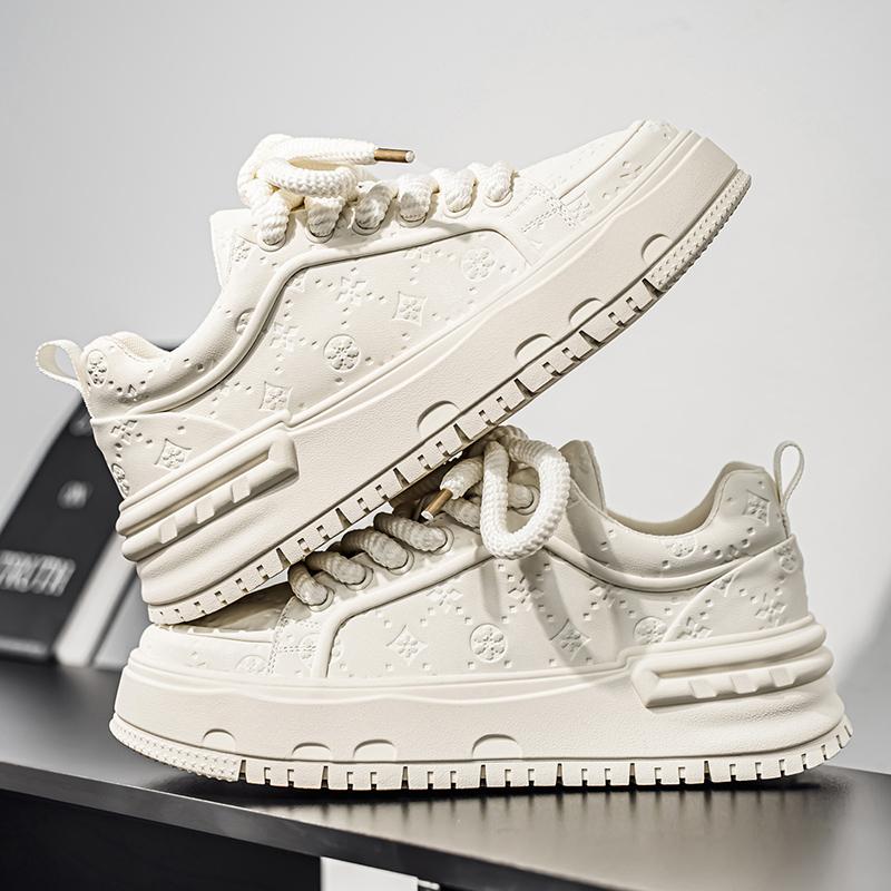 New Men's Classic Fashion Low Top Thick Sole Skateboarding Shoes Comfortable Soft Sole Basketball Sneakers