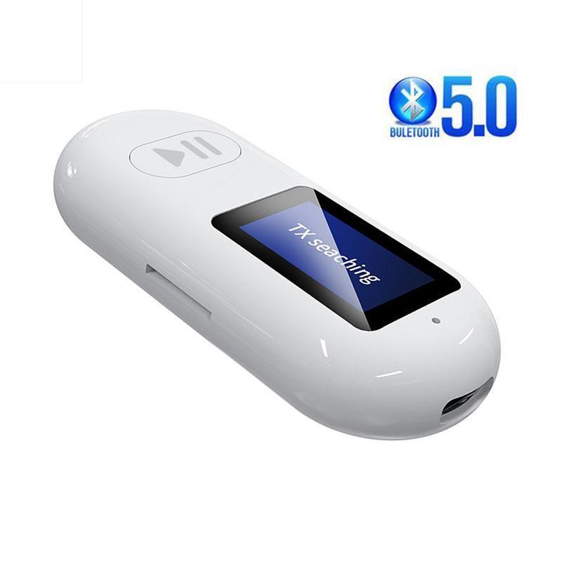 Приемник Bluetooth 5.0, передатчик, ЖК-дисплей, два в одном GR05, беспроводной автомобильный усилитель без привода, аудиоконвертер