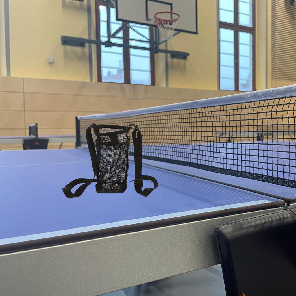 Crossbody Water Bottle Bag Mesh Drink Holder Portable Travel Bottle Protector Sleeve for Hiking Gym Cycling Commuting Outdoor