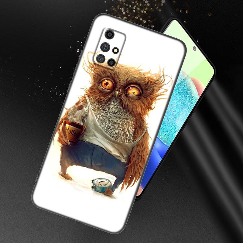 Прекрасный чехол для телефона с рисунком совы для Samsung Galaxy A21 A30 A50 A52 S A13 A22 A32 A33 A53 A73 5G A11 A12 A31 A51 A70 A71 A72