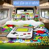 Game console Pattern Bedding,Quilt Set Quilt Cover Pillowcase Home Birthday Gift (1*duvet cover+2*pillowcase,without core)ZSJT0917439