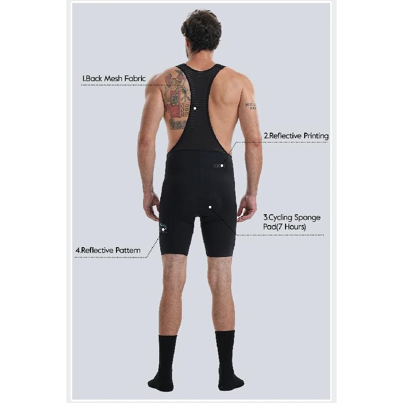 ZRSE Men's Cycling Bib Shorts Bicycle Tights Pro MTB Road Bibs Clothes Bike Clothing 7H High Density Pads Extreme Distances Hot