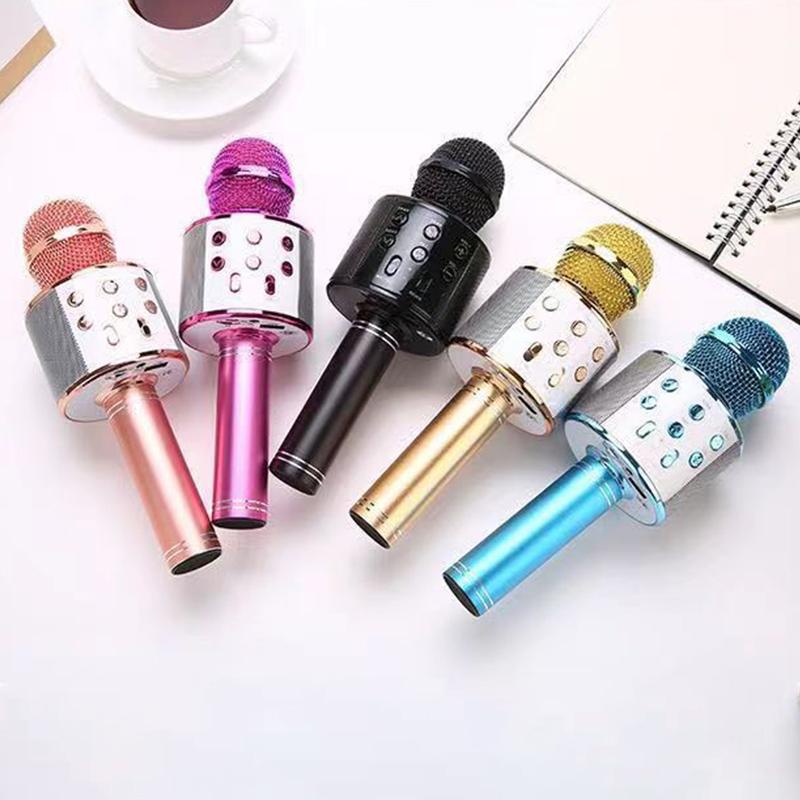 Беспроводной микрофон для караоке Mic для мобильного телефона, для пения, Bluetooth, конденсаторный Mikrofon, Blutooth, смартфон, Micro DJ, аудио