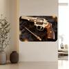 Ретро Металлическая Табличка Револьвер Smith & Wesson, Винтажный 2D Металлический Настенный Декор для Мужской Пещеры, Декор для Домашнего Бара