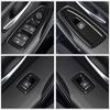 4Pcs/Set Car Interior Window Lift Switch Cover Trim Sticker for BMW 3 Series F30 Gran Turismo F34 Carbon Fiber Look Decoration