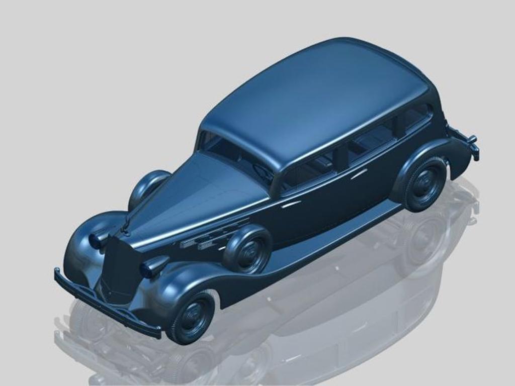 ICM Масштаб 1/35 Автомобиль советской армии Packard 12 лидера, 1936 с фигурой, набор пластиковой модели 35535