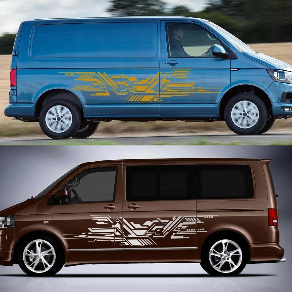 Автомобильные наклейки для Volkswagen VW Transporter Caravelle T3 T4 T 5 6 Автодом Полосы Графика Виниловая наклейка Аксессуары для тюнинга авто