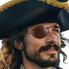 Retro Flat Profile Eyepatch Hand Made Halloween Costume Accessories High Quality Pirate Eye Mask