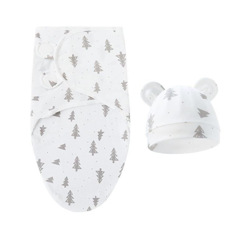 4 Комплекта Детских Пеленок-Коконов, Оберточных Одеял с Шапочкой-Капором, Спальные Мешки, Одеяла против Переворачивания, Пеленки для Малышей 0-12 Месяцев