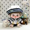 20cm Cotton Doll Outfit Male Plush Toy Navy Style Clothes No Included