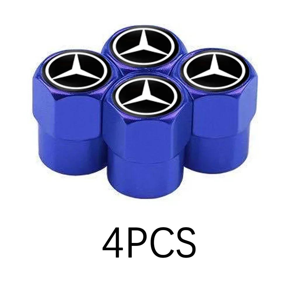 Mercedes Benz Car Tire Valve caps Emblem metal Cap Case For B/C/E/S Class A Class C200L GLC GLE CLA accessories Car Styling o2