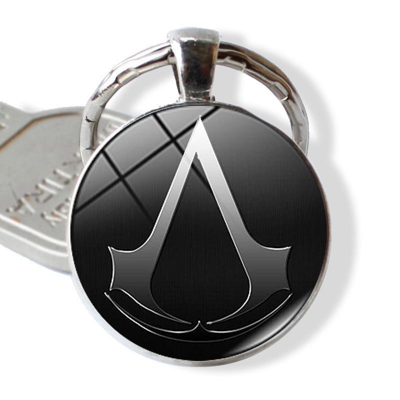Брелок-подвеска Металлическое тисненое кольцо Assassin's Creed