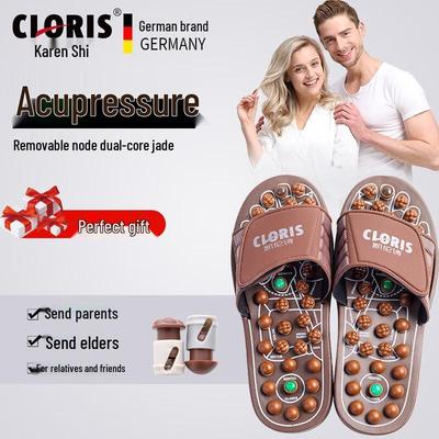 CLORIS Нефритовые массажные тапочки для акупрессуры