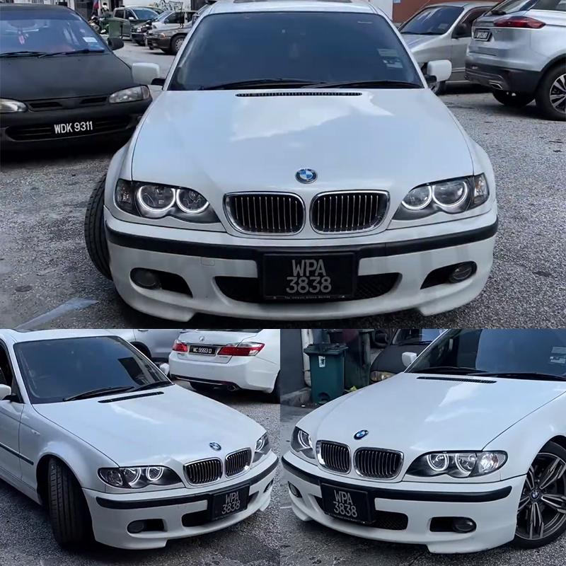 Yeux d'ange LED en cristal pour BMW E46 M3 E38 E39 E36, réglage des phares au xénon, anneaux Halo de Style DTM, rénovation de la lumière