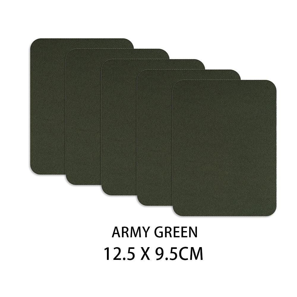 Hot Sale 5pcs Colorful Iron-On Fabric Patches Set | No Sew Adhesive for Pants Repair Kids Clothes Denim DIY Craft (Mixed Sizes)