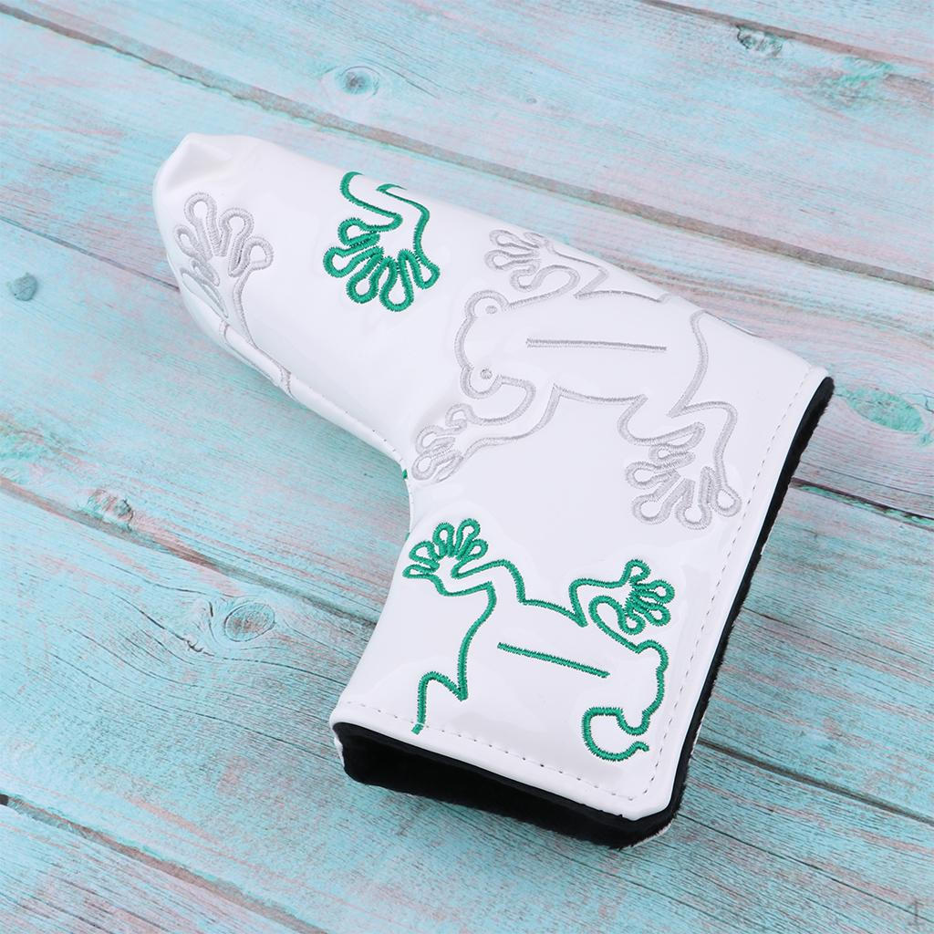 Durable Sports Golf Club Putter Head Cover Drivers Closure with Pattern for Blade Style