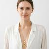 SUMENG New Fanshion Gold Color Long Chain Choker Triangle Pendent Necklace for Women Collares Jewelry Accessories Gifts