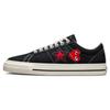 CDG Play X One Star Classic Trend Casual Low-Top Board Shoes Unisex Black