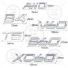 Wplhz4 1 шт. Металлическая буква Для Volvo CX40 CX60 CX90 V60 V40 S60 V70 XC70 D2 D3 D4 D5 D6 D7 D8 B2 B3 B4 B5 B6 T2 T3 T4 T5 T6 AWD 3D Эмблема