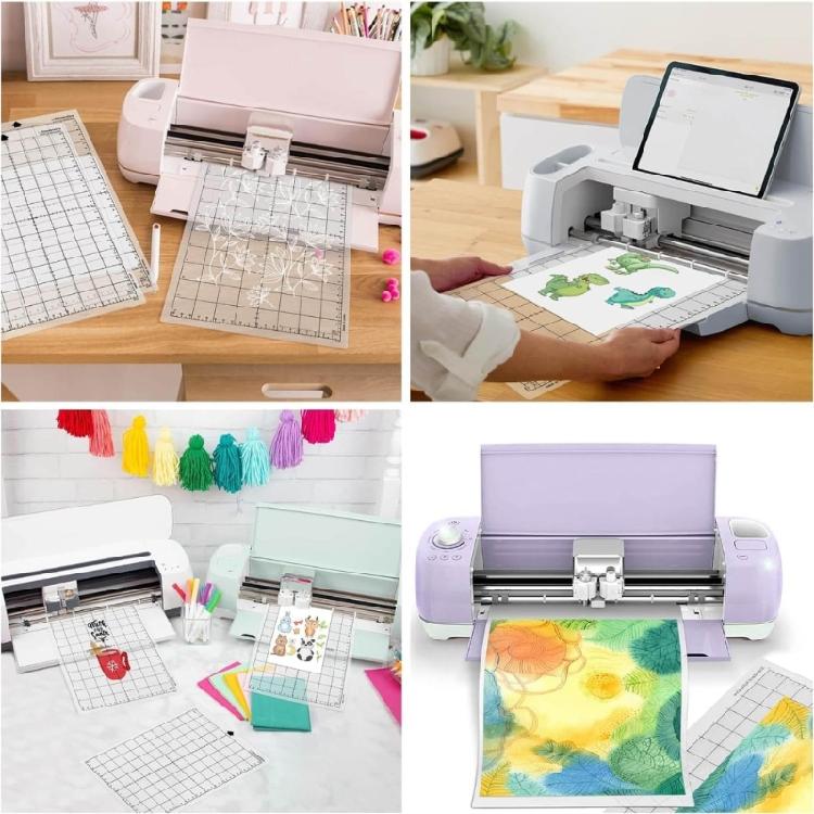 3 Sheets Adhesive Cutting Mats Silhouettes Portrait Replacement Cutting Mats