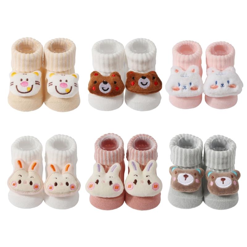 Baby Ankle Socks Kids Boys Girls Knitted Socks with Cartoon Doll Cotton Socks Soft Socks for Newborns Infant 0-3 Year