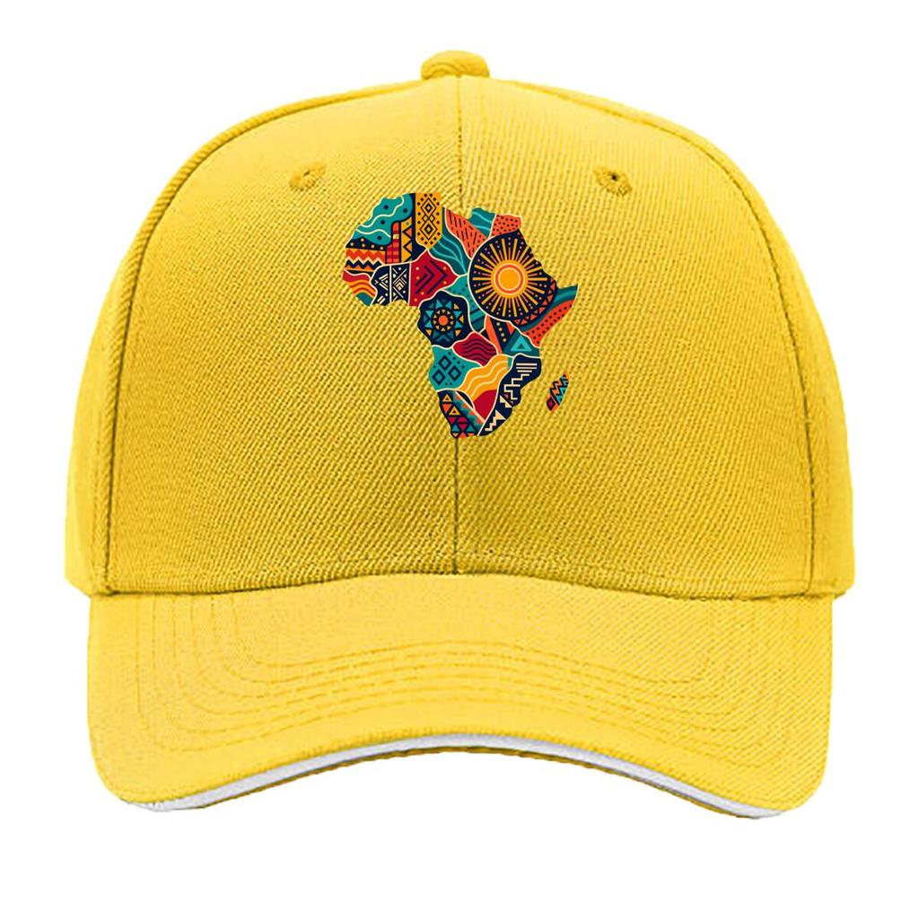 Pan African Sunrise Continent Mosaic Sandwich Baseball Cap Sun Cap Outdoor Workouts Hat