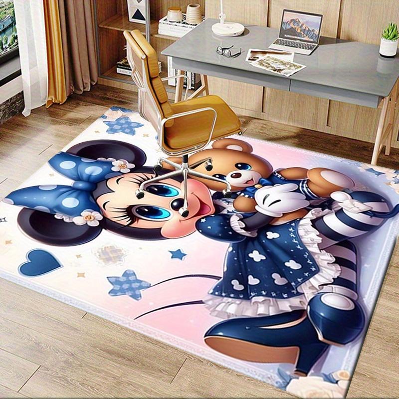 Office Carpet, Under Chair Rug, Gift for, Home Decor, Minnie Mouse Theme, Soft and Warm Floor Mat, Perfect for Playrooms and Living Rooms.a0