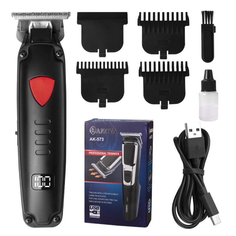 Цифровой дисплей USB перезаряжаемая машинка для стрижки волос - электрический триммер для волос и бритва
