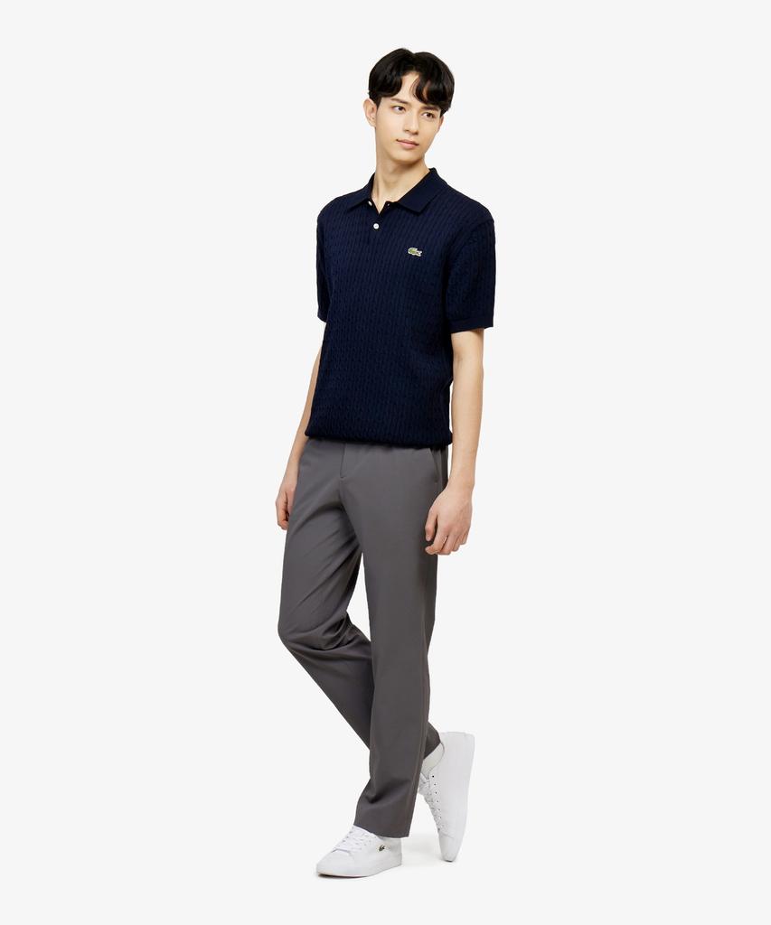 LACOSTE Мужской вязаный поло с коротким рукавом Ph368E-56G 166