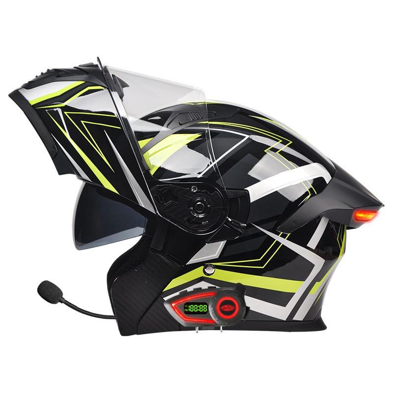 Bluetooth Gift Pack 3C Certified Modular Full Face Motorcycle Helmet With LED Taillight Men