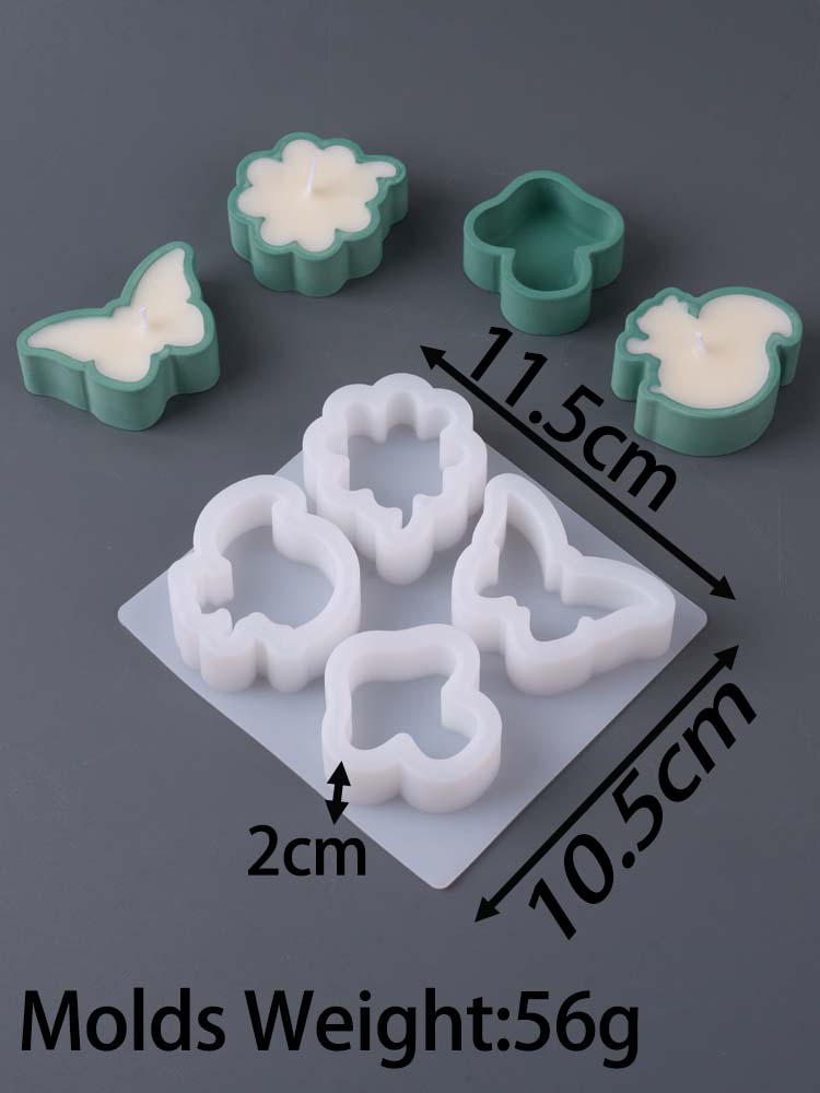 Форма силиконовая для подсвечника в виде сердца, круглая, для свечей, DIY, мини, для чайных свечей, формы для подсвечников, гипс, смола, шкатулка для хранения украшений, изготовление поделок, домашний декор