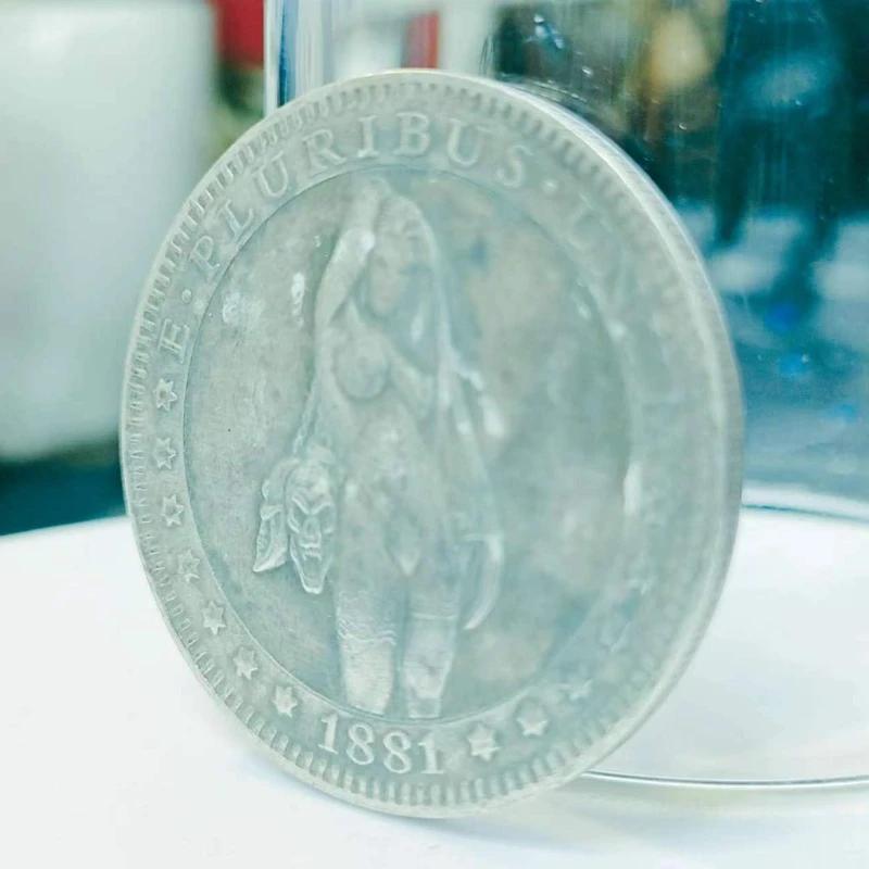 Antique Craft Tramp American Morgan Silver Coin Commemorative Gift Gift Collector's Edition Coin
