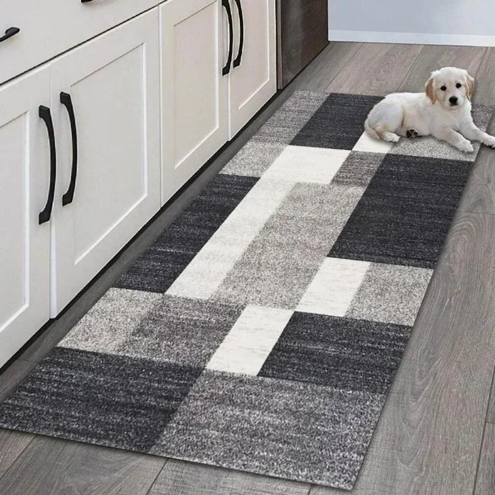 VIKAMA Kitchen, Laundry Room, Corridor And Dining Room Carpets, Easy-To-Clean Long Strips. For Home Decoration