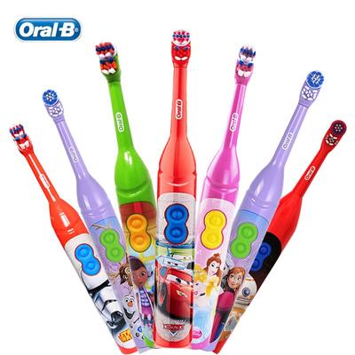 Электрическая зубная щетка Oral B DB3010 для детей от 3 лет с мягкой щетиной DuPont, вращение 7200 раз/мин, двойная чистая батарея типа АА