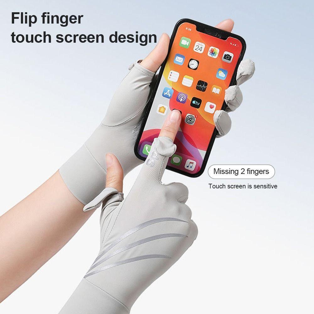 Touch Screen Cycling Gloves Sun Protection Driving Gloves Women Anti-uv Sun Gloves Outdoor Sports
