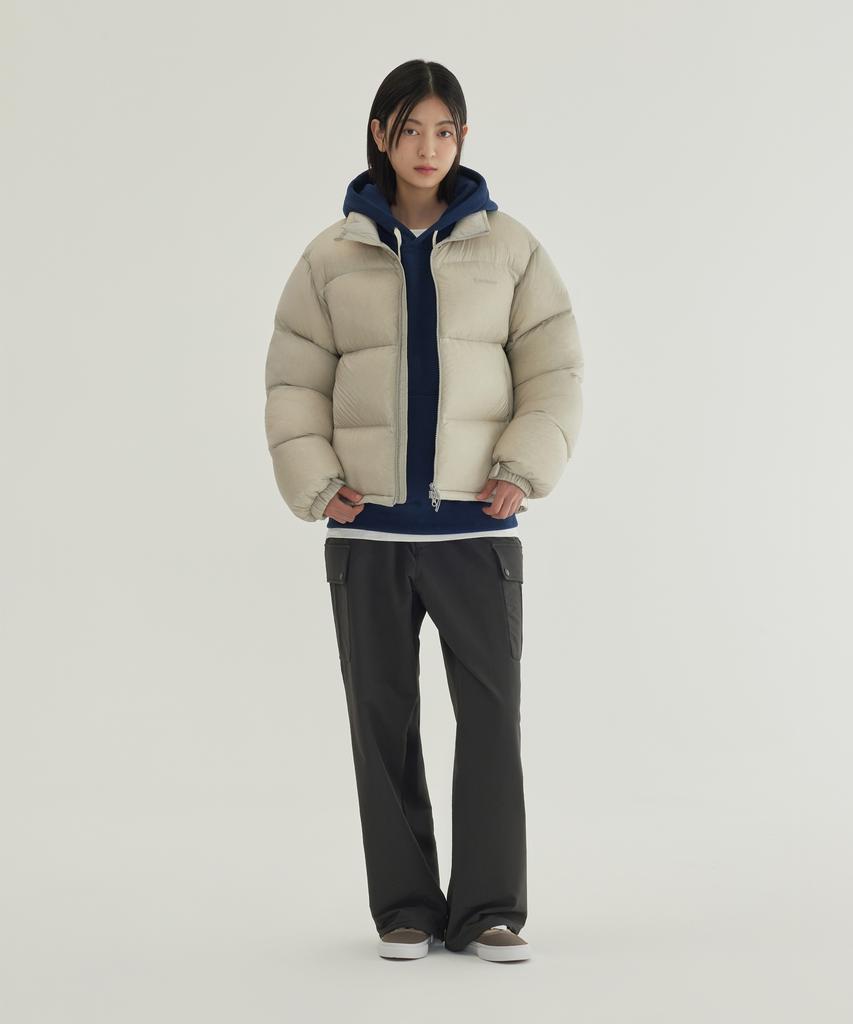 Covernat Civic Sheer Ripstop Rds Short Puffer Light Gray