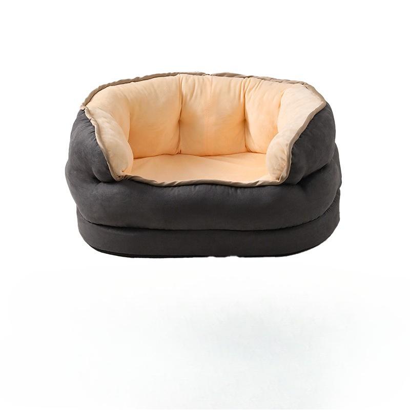 King size kennel oval cat nest large dog winter warm pet bed thickened plush nest pad pet supplies