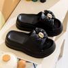 New Summer Women's EVA Thick Sole Platform Bowknot Non-Slip Fashion Slide Slippers Beach Sandals