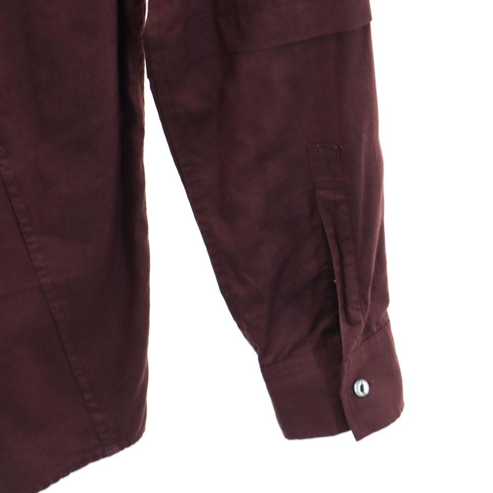 SHAREEF сделано в Японии Рубашка с длинным рукавом 1 серия Бордо Мужская Б/У