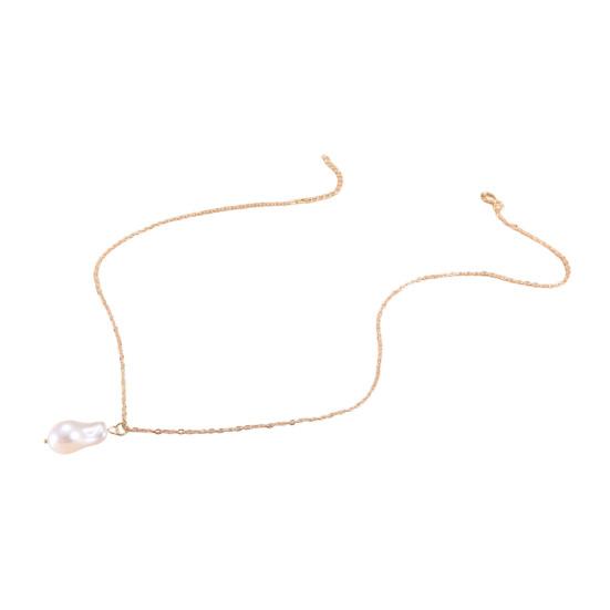 Женский Колье Серьги Браслет из Искусственного Жемчуга Винтажное Французское Свадебное Вечеринка Невеста Большой Искусственный Жемчуг Барокко Колье-Заявление Бижутерия