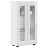 FLORIN Sideboard with Shelf High Gloss White 55.5 x 29 x 100 cm
