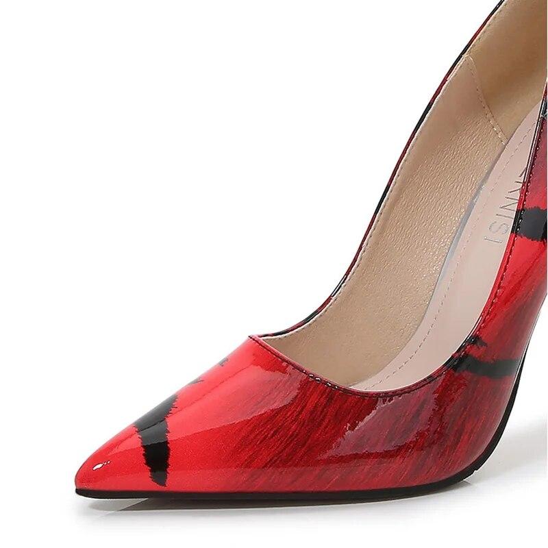 Женская пикантная цветная обувь для ночного клуба, подиума и банкета, модная рабочая обувь на каблуке 12 см WZ