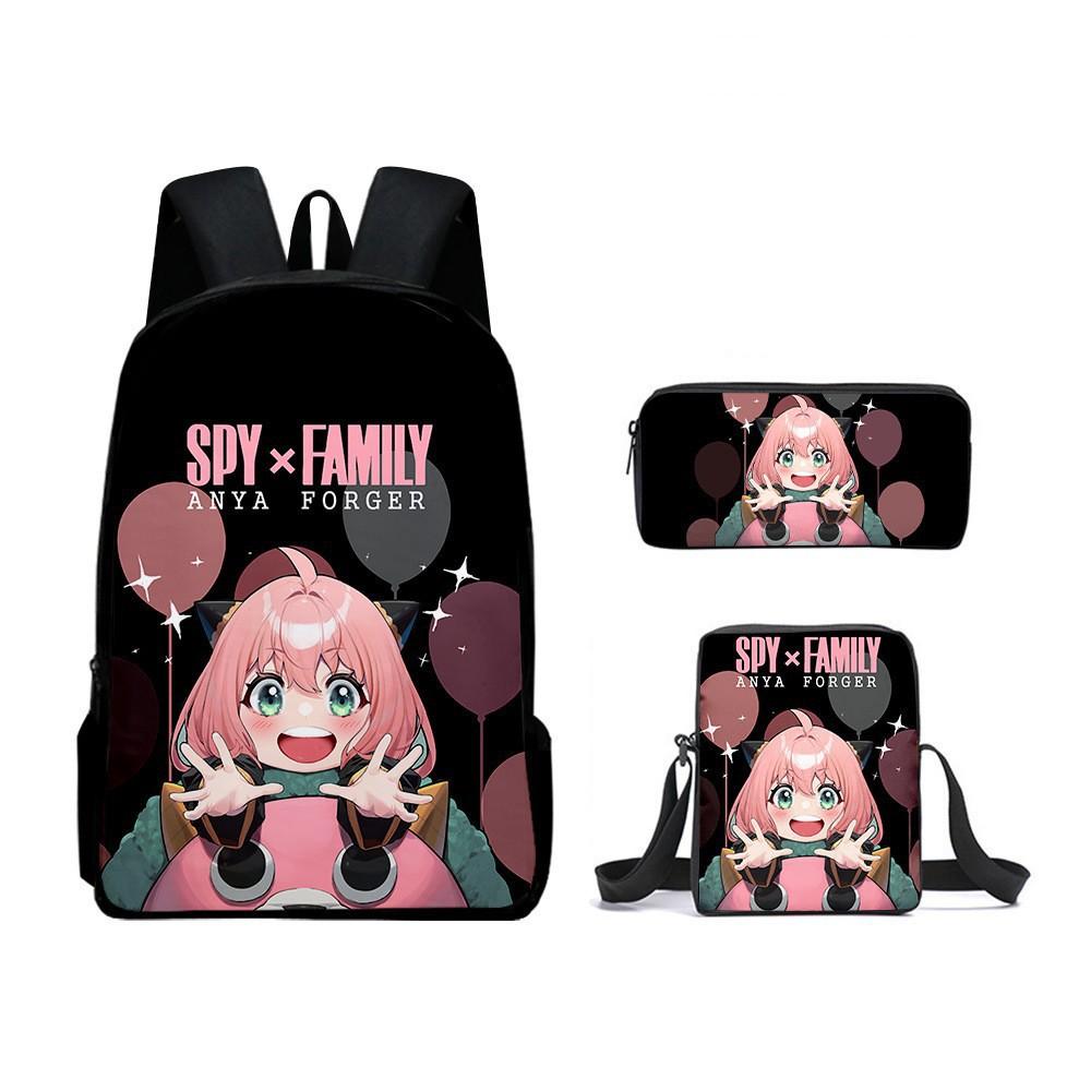 Amazon шпион SPY x FAMILY игровой домик аниме периферия студенческий рюкзак сумка через плечо пенал набор из трех предметов Оксфордская ткань