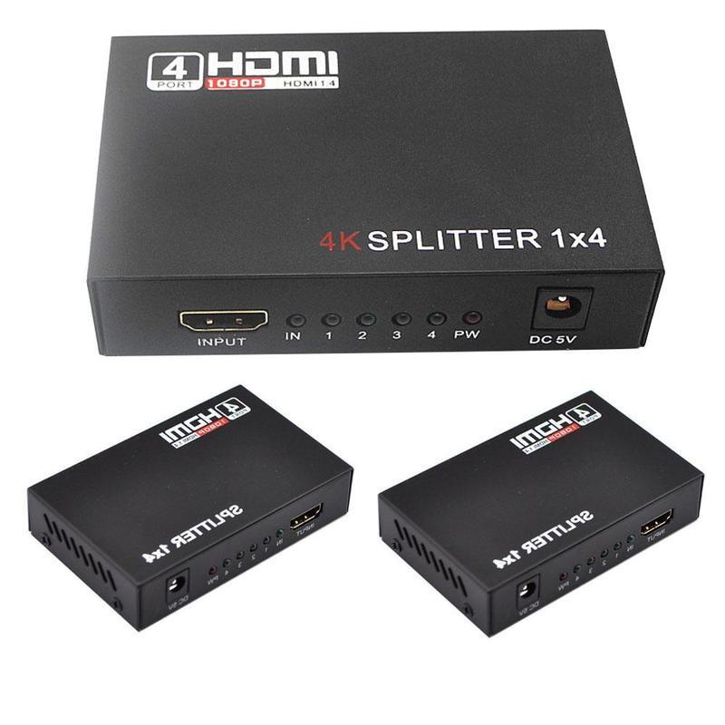 1080p 4K Full HD HDMI-сплиттер-усилитель-повторитель, розетка, распределительная коробка, 1x4 порта RF