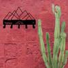 Geometric Mountains Metal Wall Art - Home Decor Artwork Durable Wall Mount Decor Home Decor Hook for Wall, Iron Art, Coat Hanger