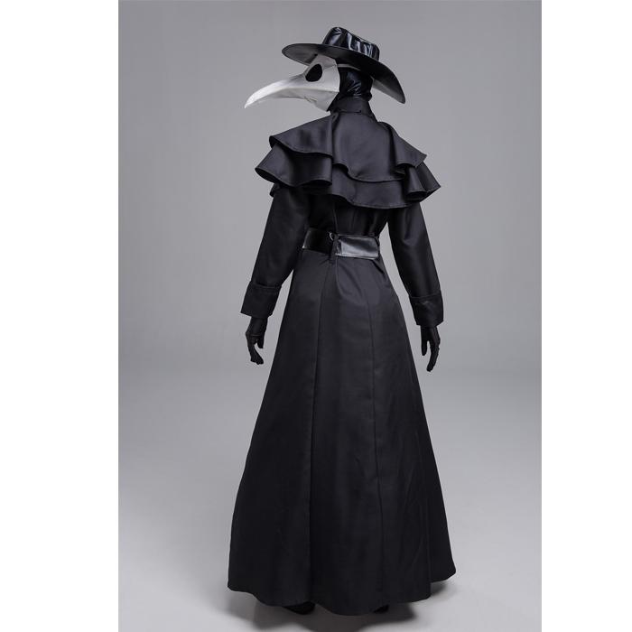 Костюм чумного доктора на Хэллоуин, халат, накидка, маска с клювом в стиле стимпанк, костюм чумного клюва, доктор, косплей, костюм на Хэллоуин, новое аниме