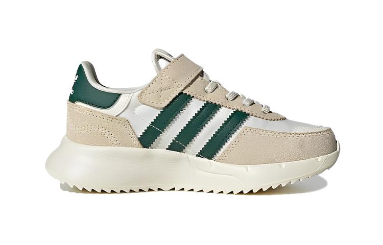 Adidas Originals Retropy F2 Slip Resistant Low top Kids Lifestyle Shoes Beige White Green Children Aged 3 7 Years Old ID0745