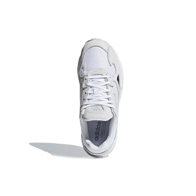 adidas Женские Falcon 'Triple White' (женские размеры) Кроссовки на массивной подошве Cloud White / Cloud White / Crystal White B28128