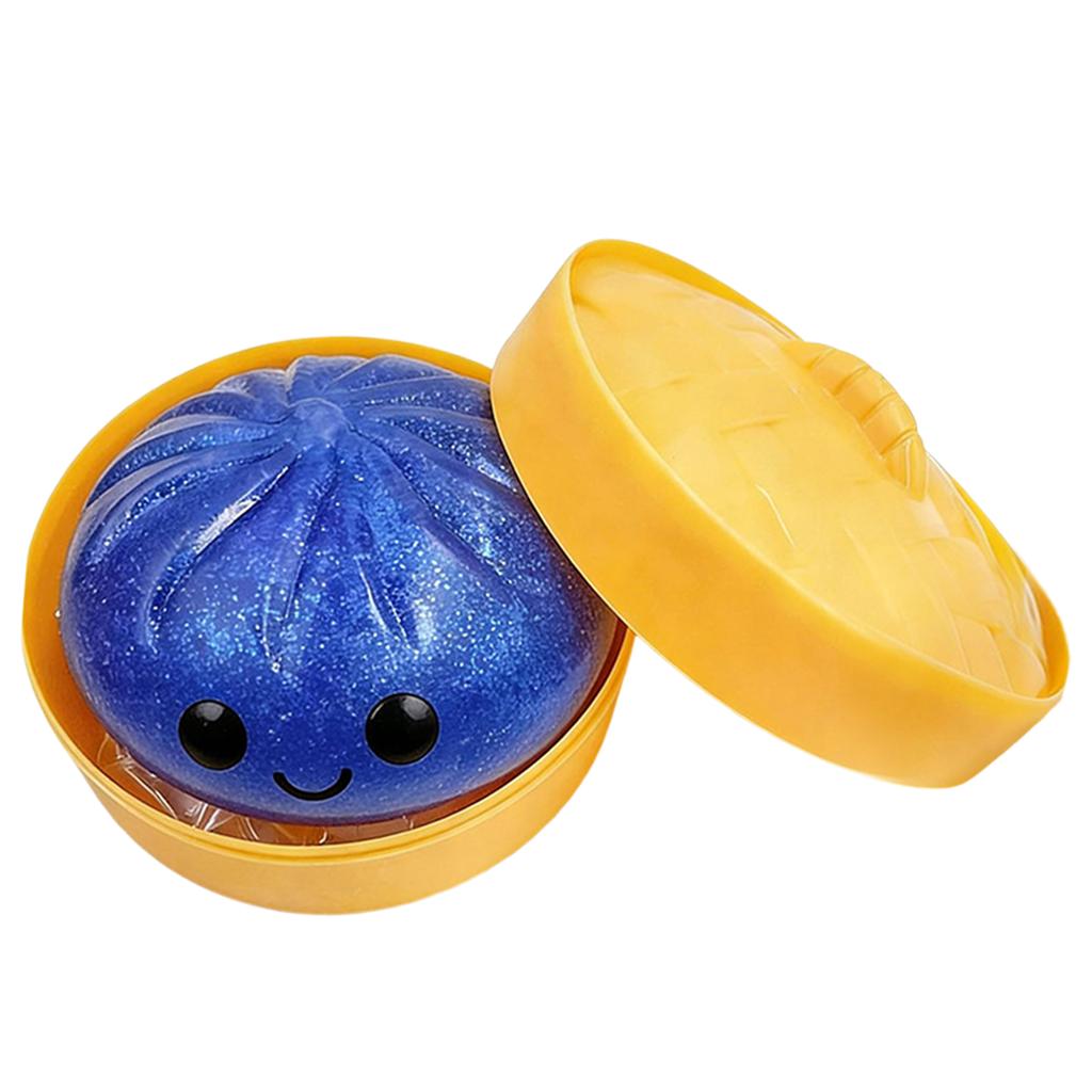 Glitter Dumpling Fidget Toy Soft Dumpling Bun Simulation Fidget Toy Birthday Party Favors Gifts for Kids and Adults